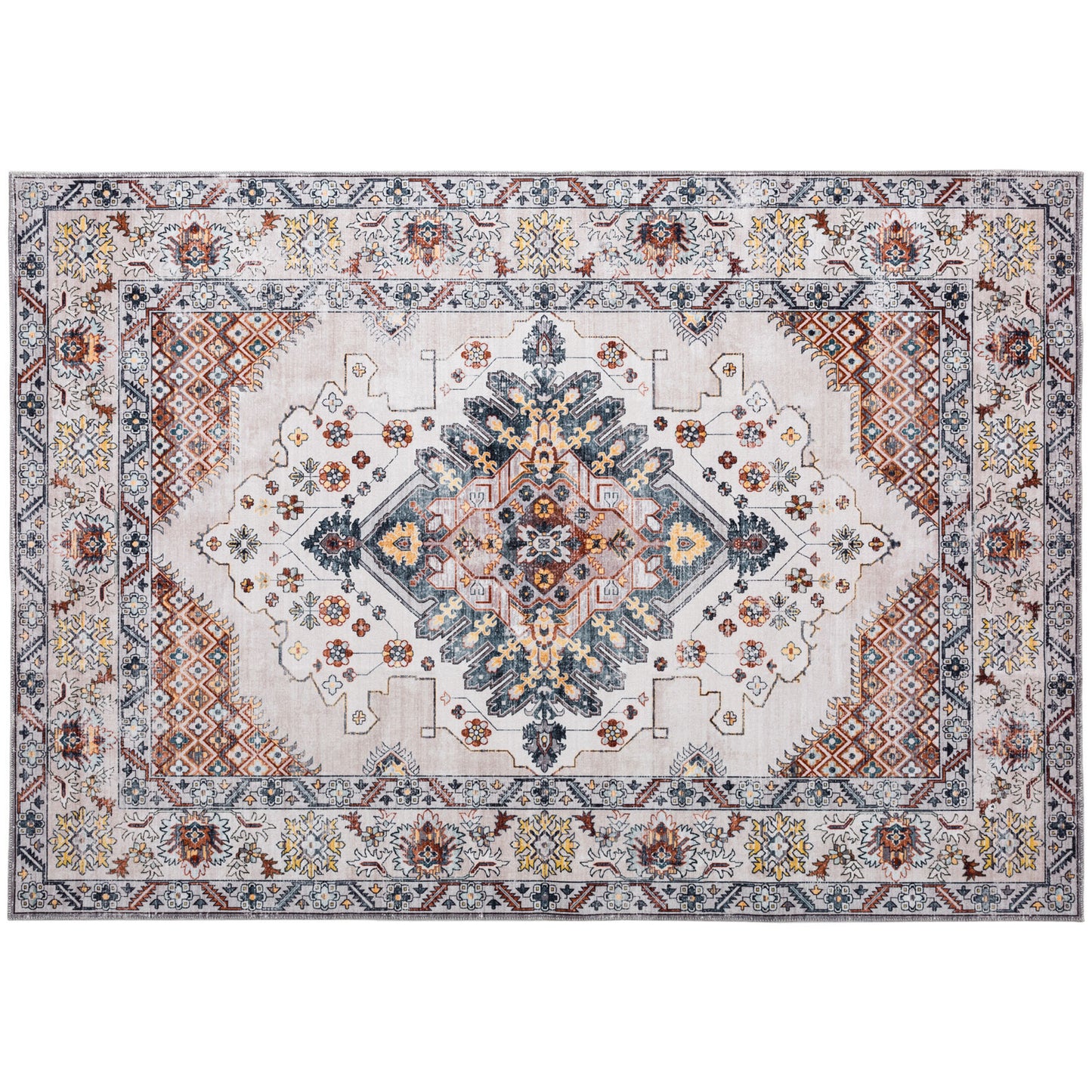 Machine Washable Rug - Vintage Bloom
