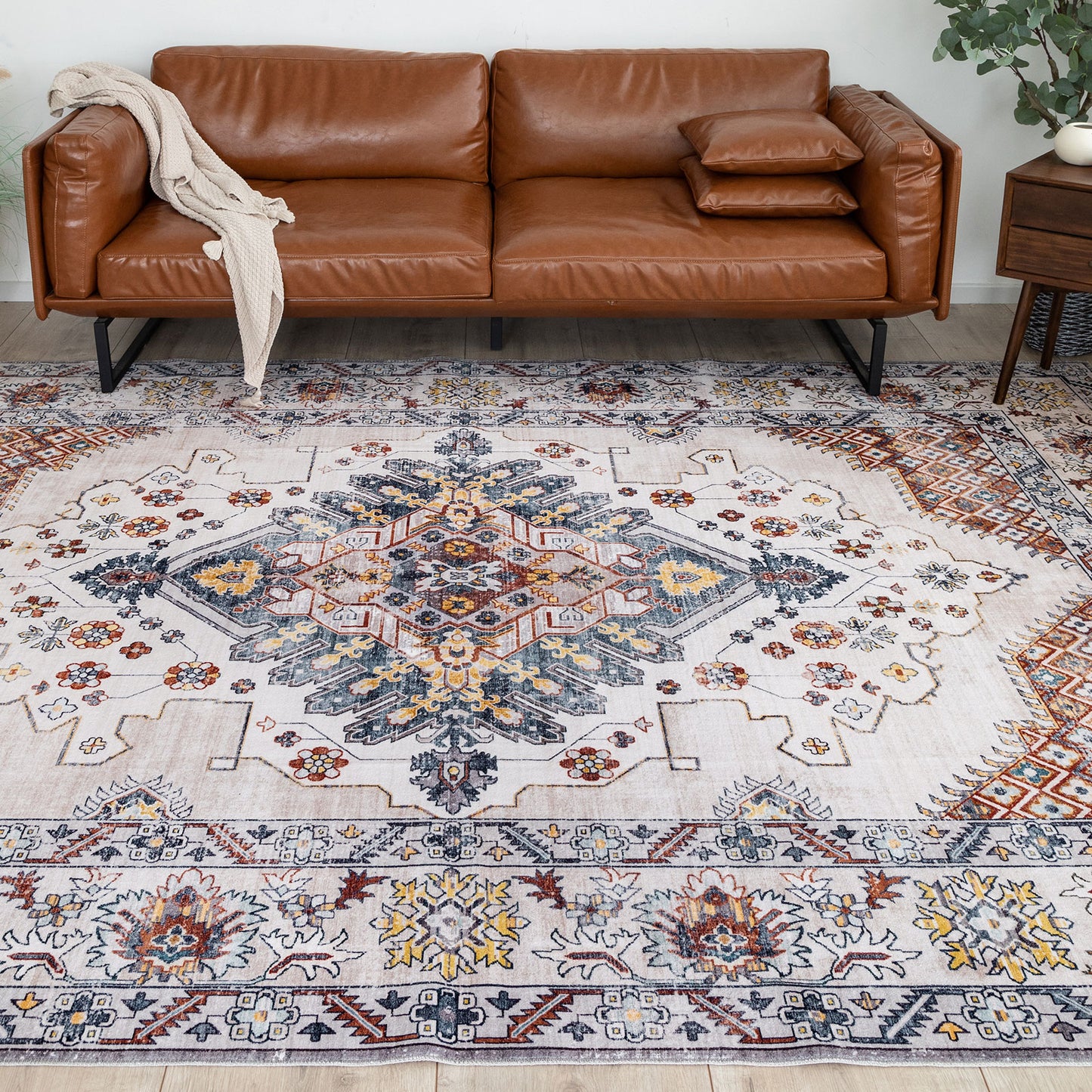 Machine Washable Rug - Vintage Bloom
