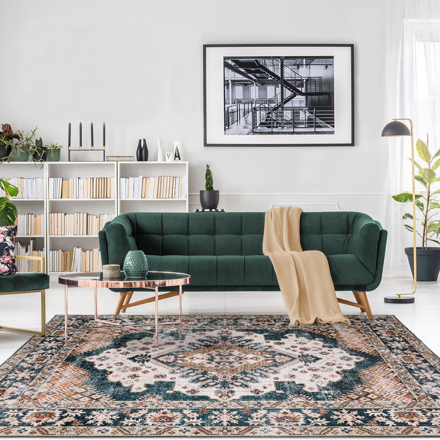 Machine Washable Rug - Vintage Cove