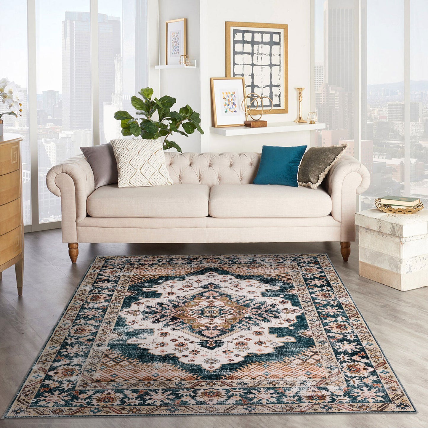 Machine Washable Rug - Vintage Cove