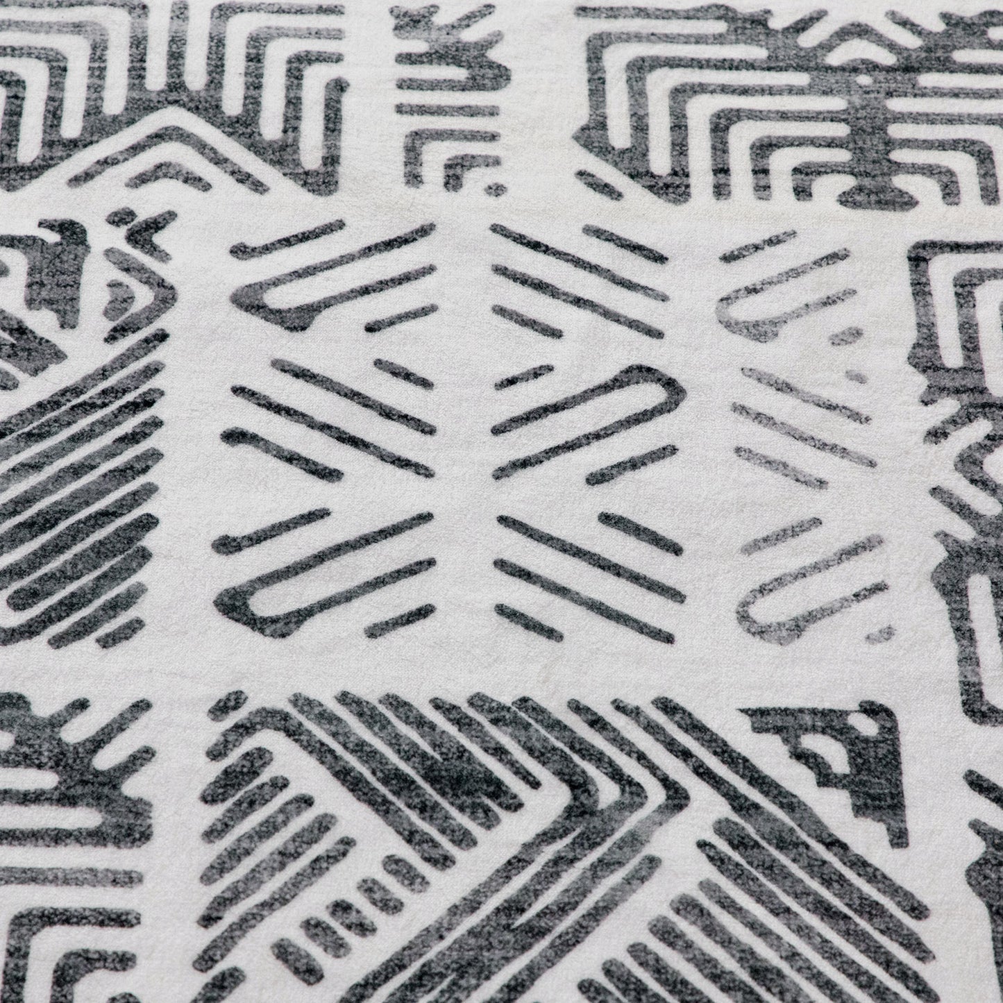 Machine Washable Rug - Geometric Ivory