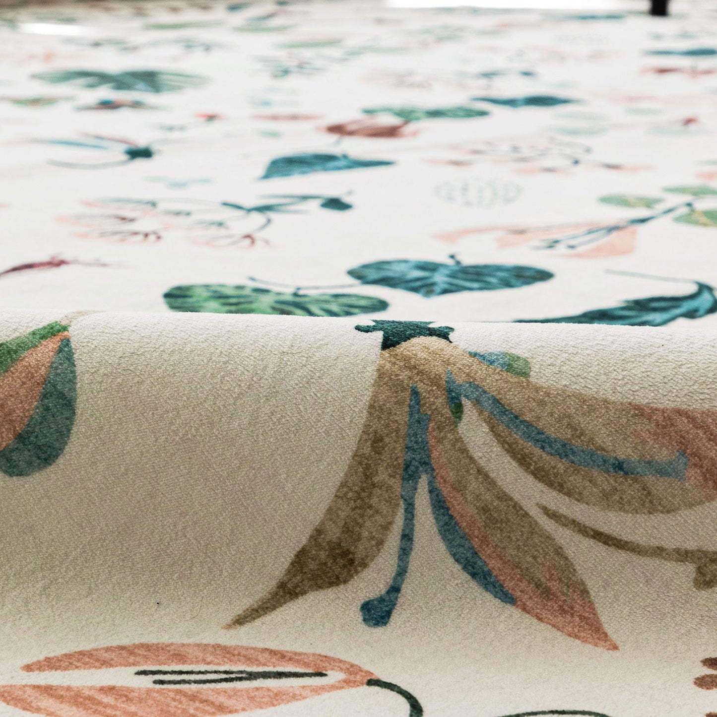 Machine Washable Rug - Ivory Flora
