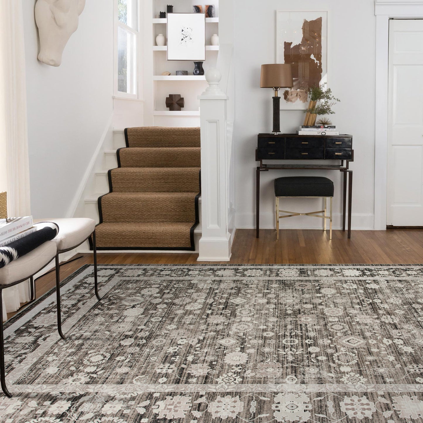 Machine Washable Rug - Soft Brown
