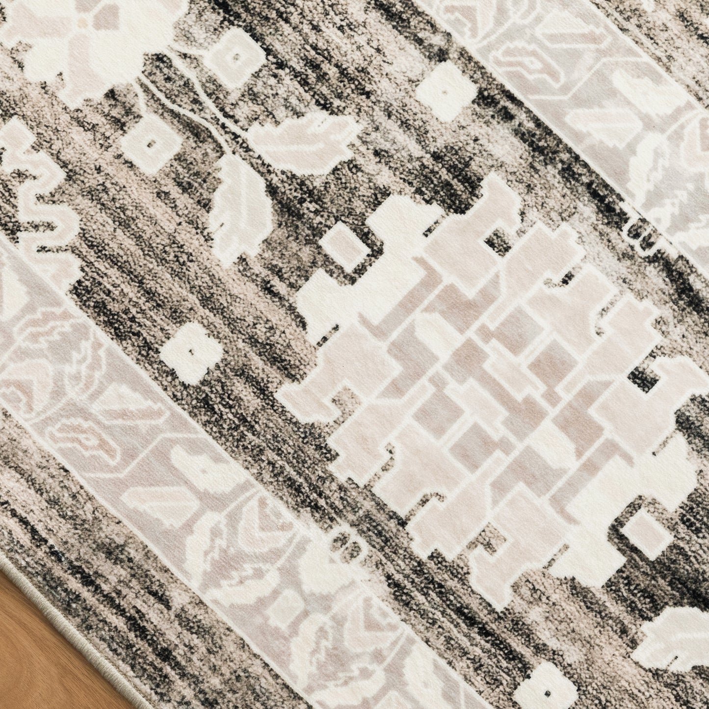 Machine Washable Rug - Soft Brown