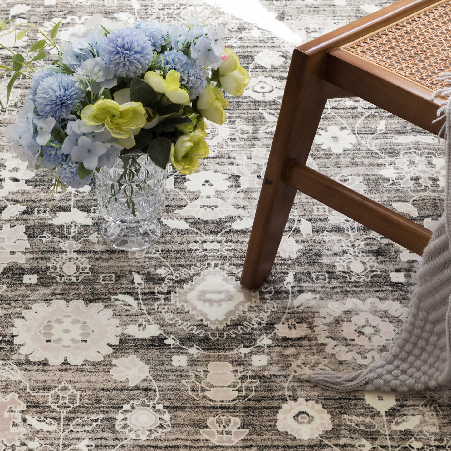 Machine Washable Rug - Soft Brown