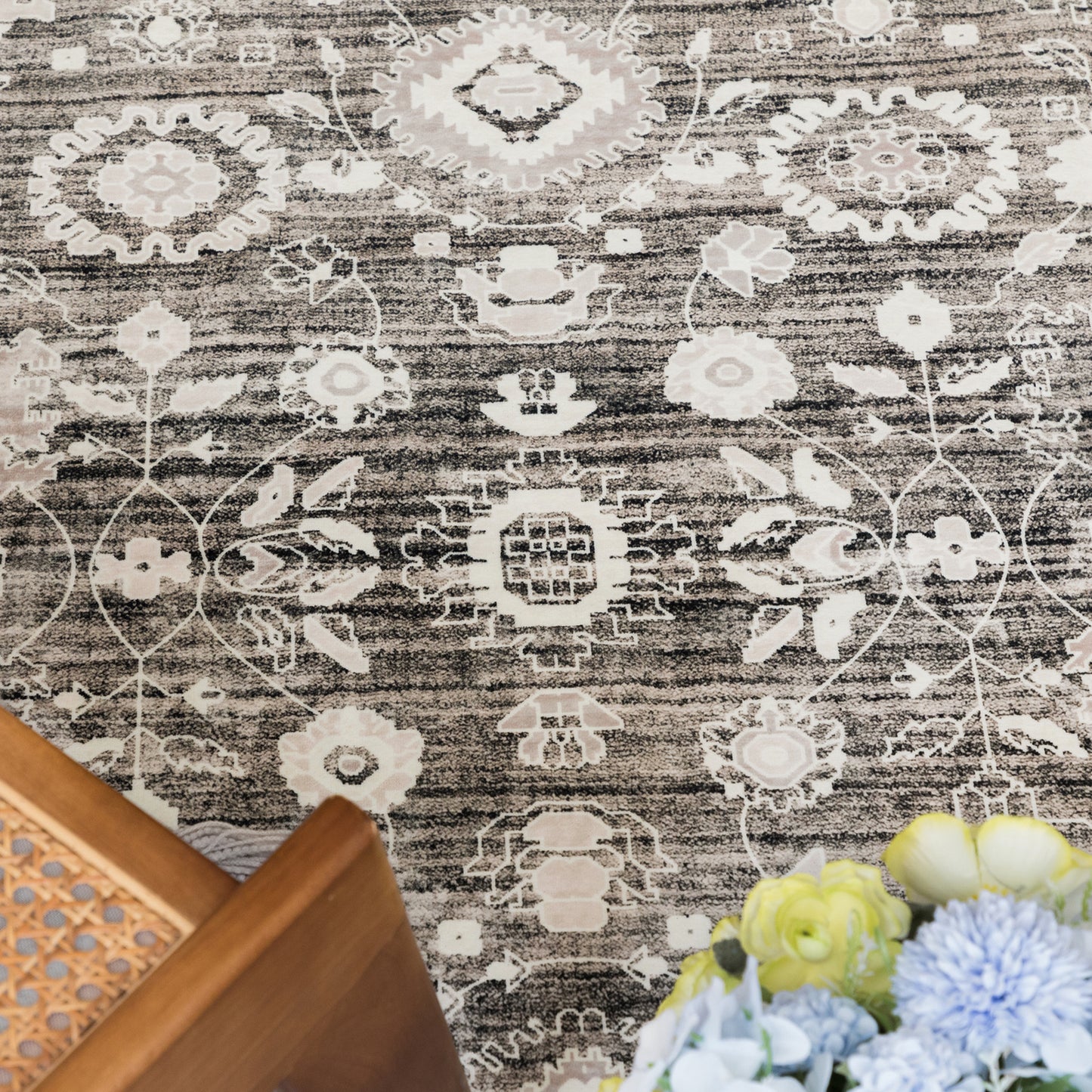 Machine Washable Rug - Soft Brown