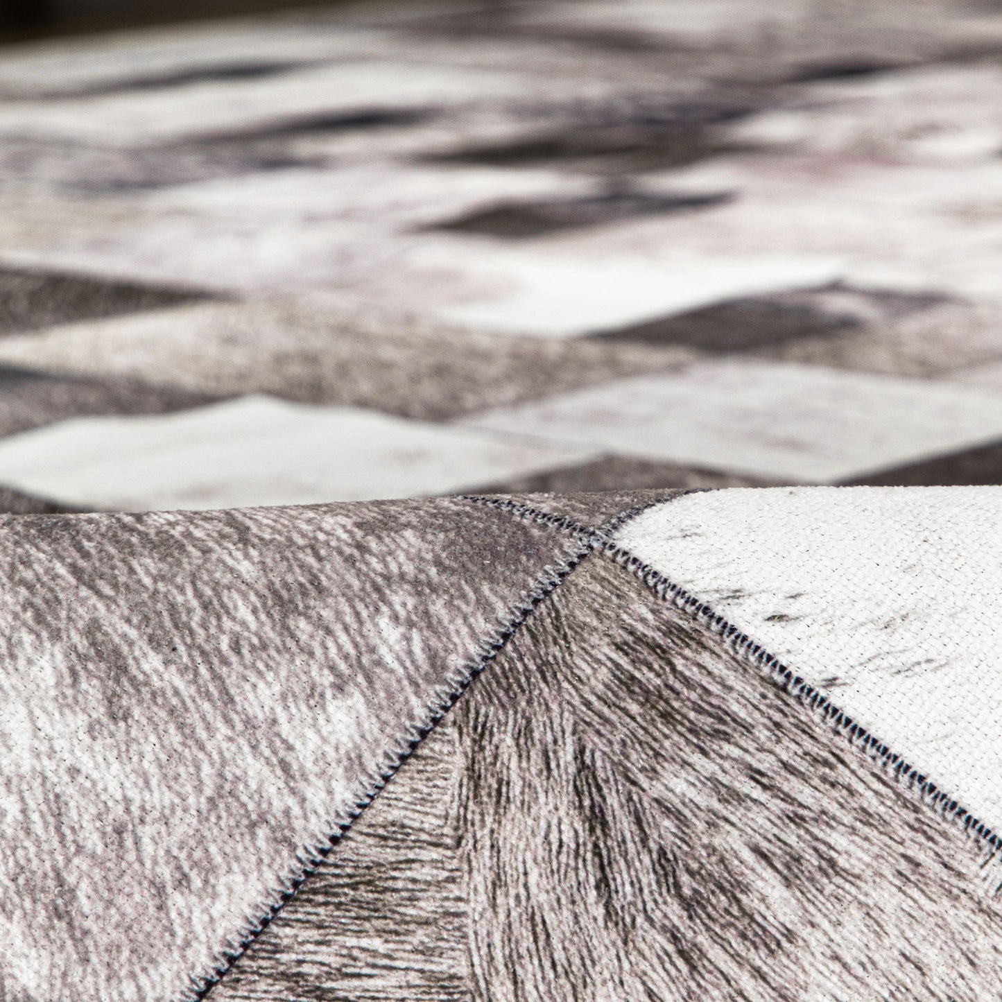 Machine Washable Rug - Modern Faux Hide