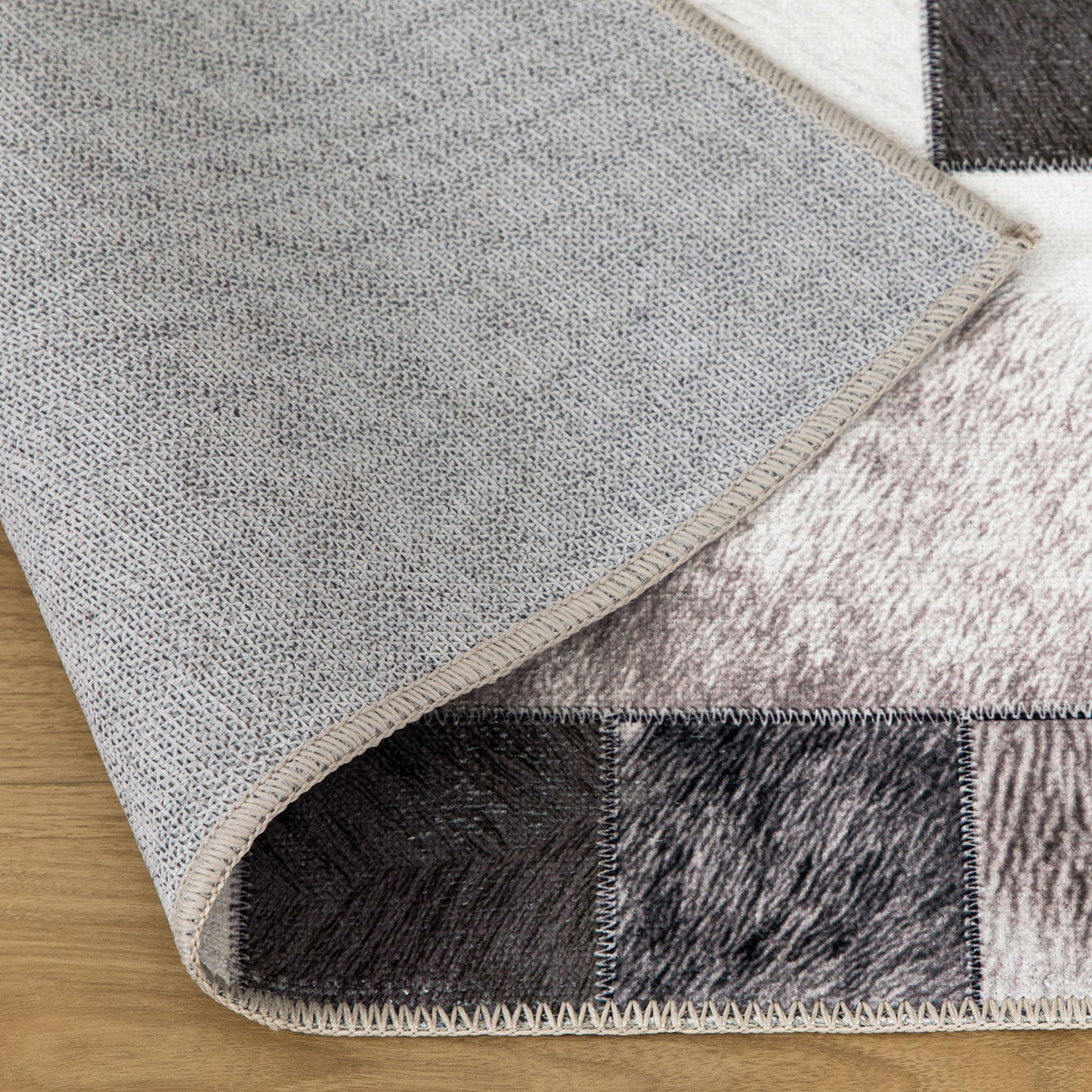 Machine Washable Rug - Modern Faux Hide