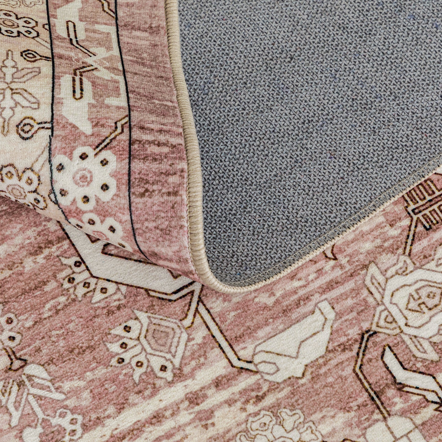 Machine Washable Rug - Terracotta