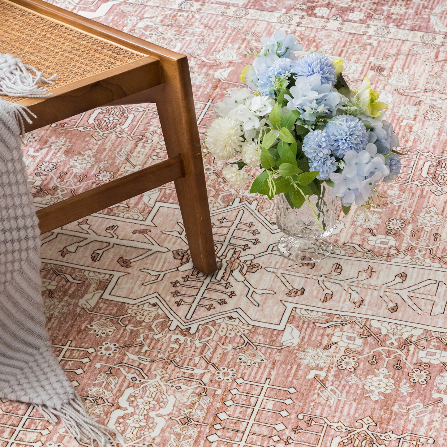 Machine Washable Rug - Terracotta