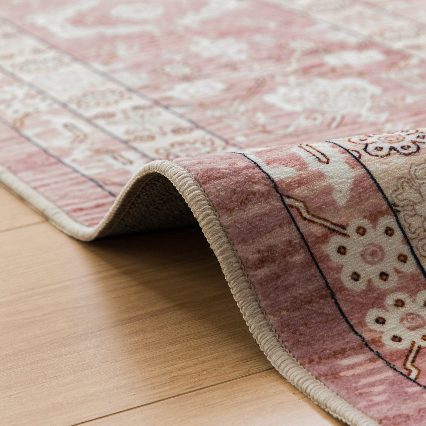 Machine Washable Rug - Terracotta