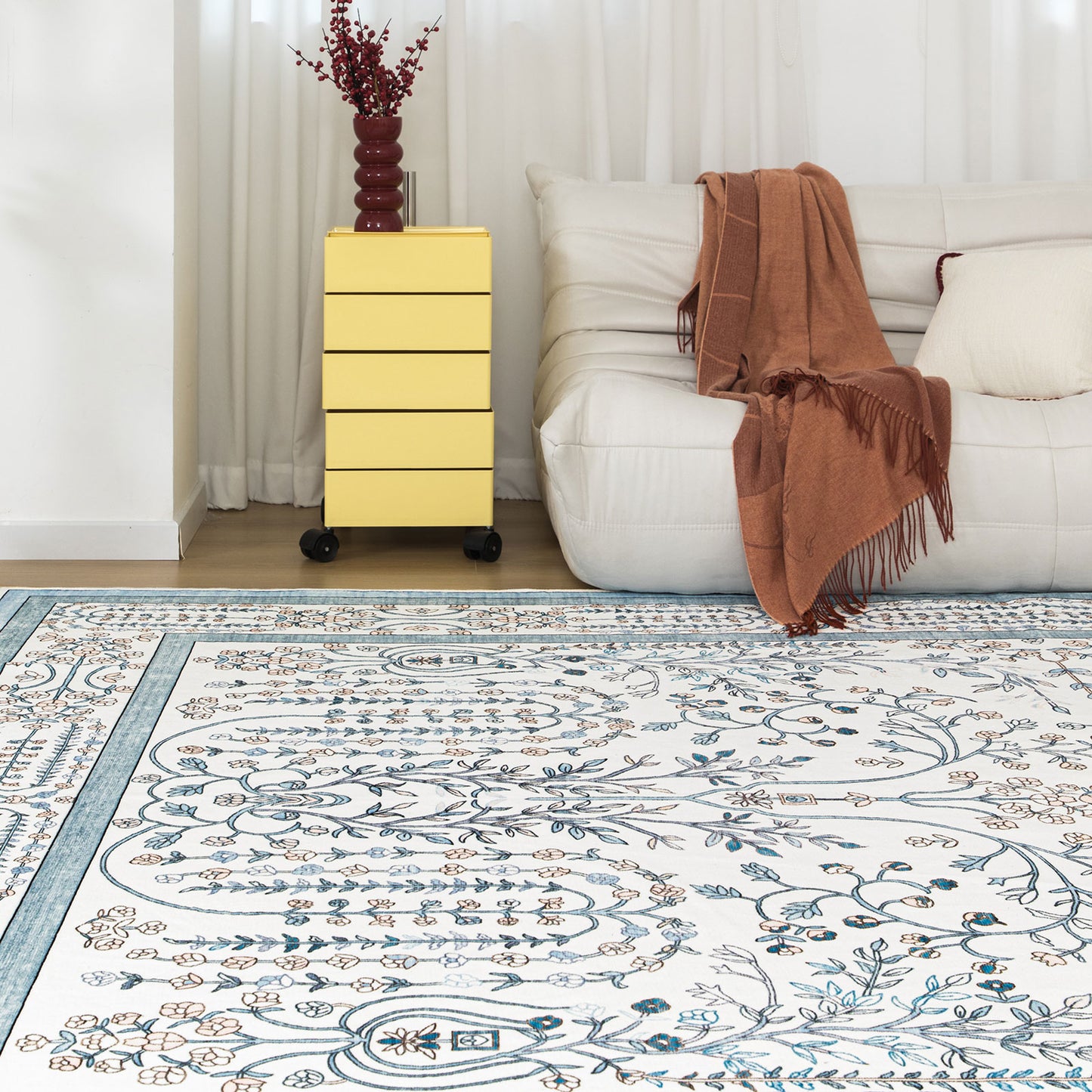 Machine Washable Rug - Vintage Vine