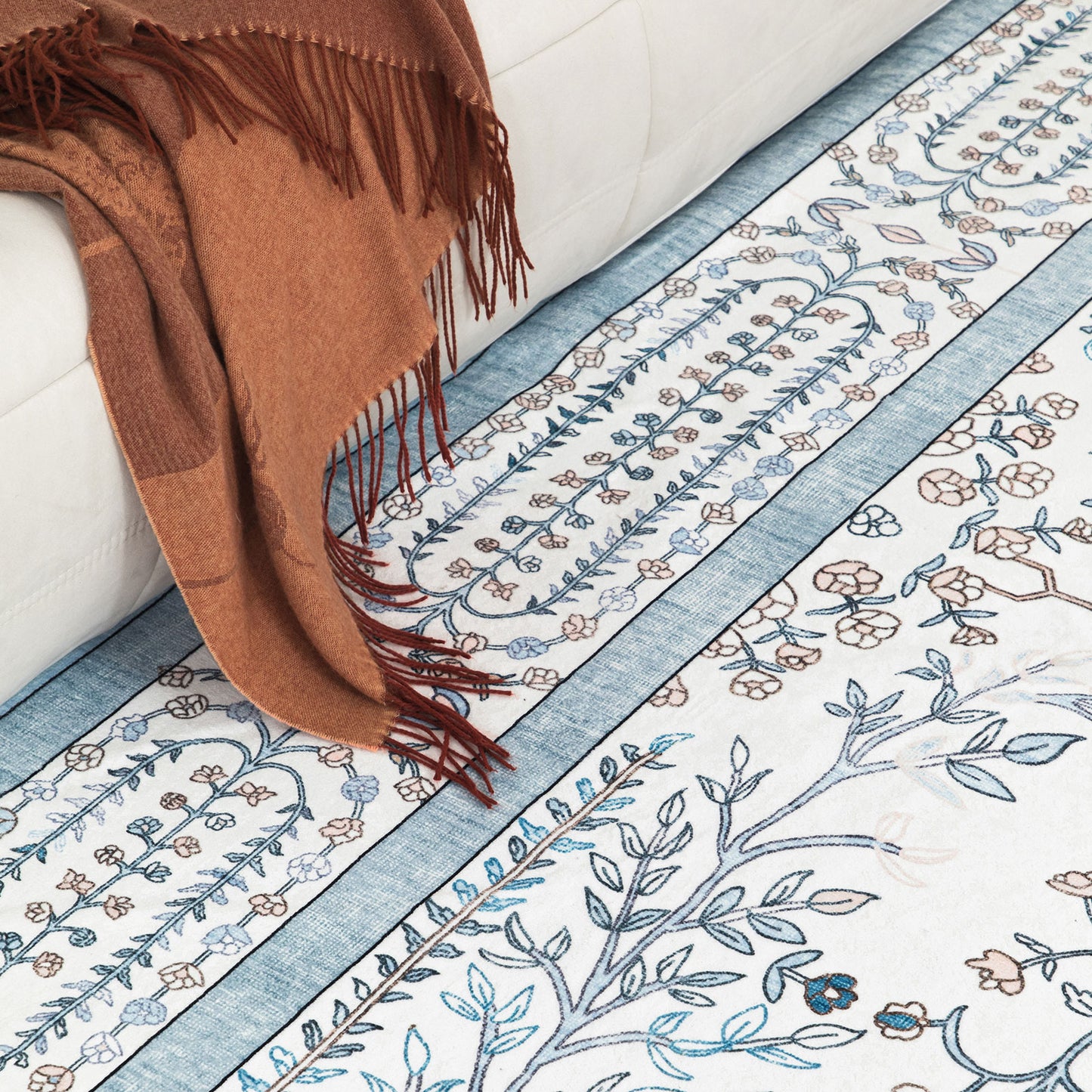 Machine Washable Rug - Vintage Vine