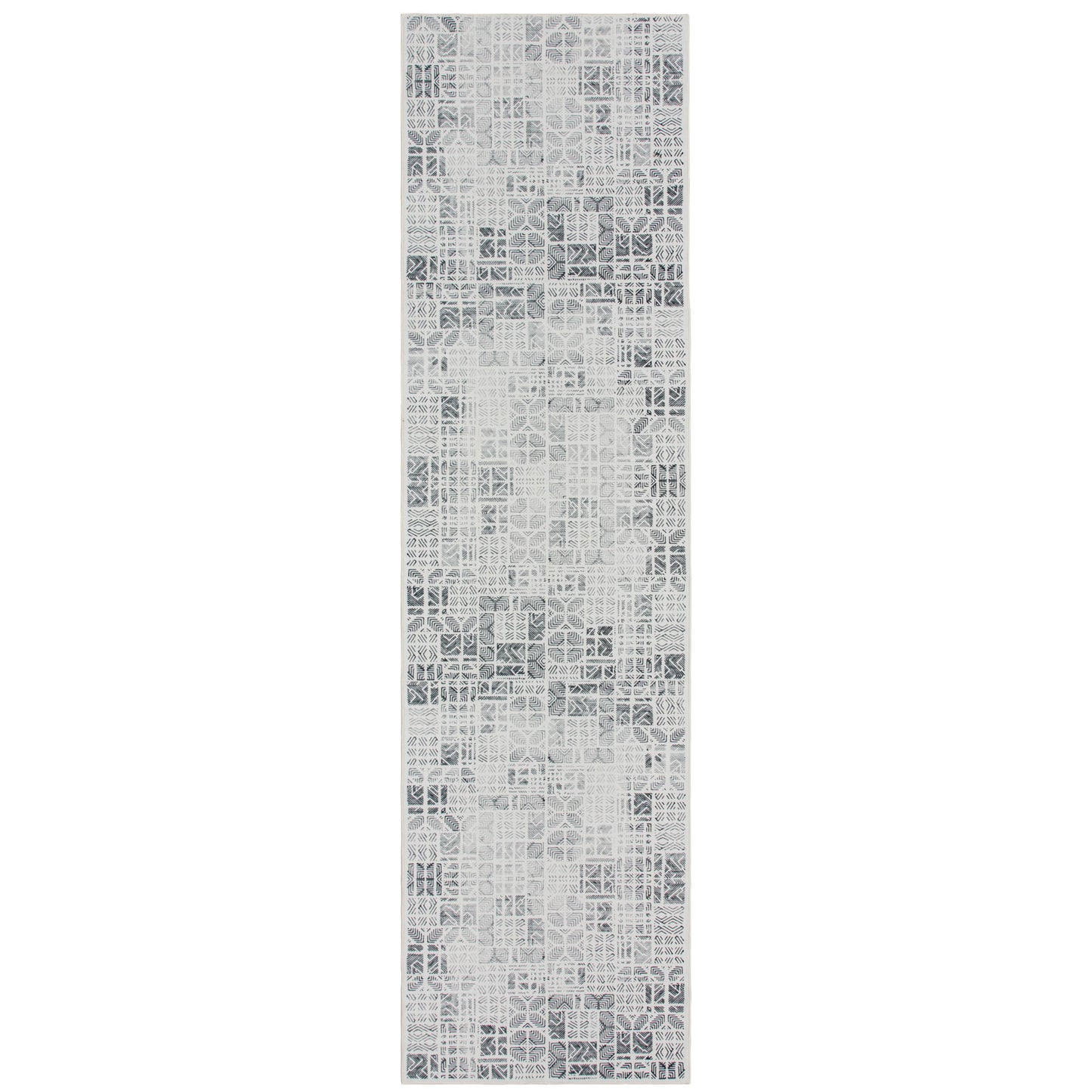 Machine Washable Rug - Geometric Ivory