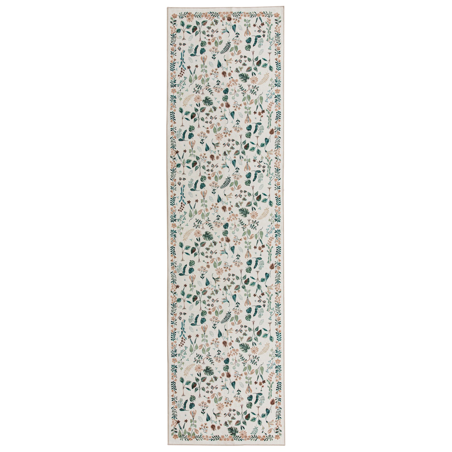 Machine Washable Rug - Ivory Flora