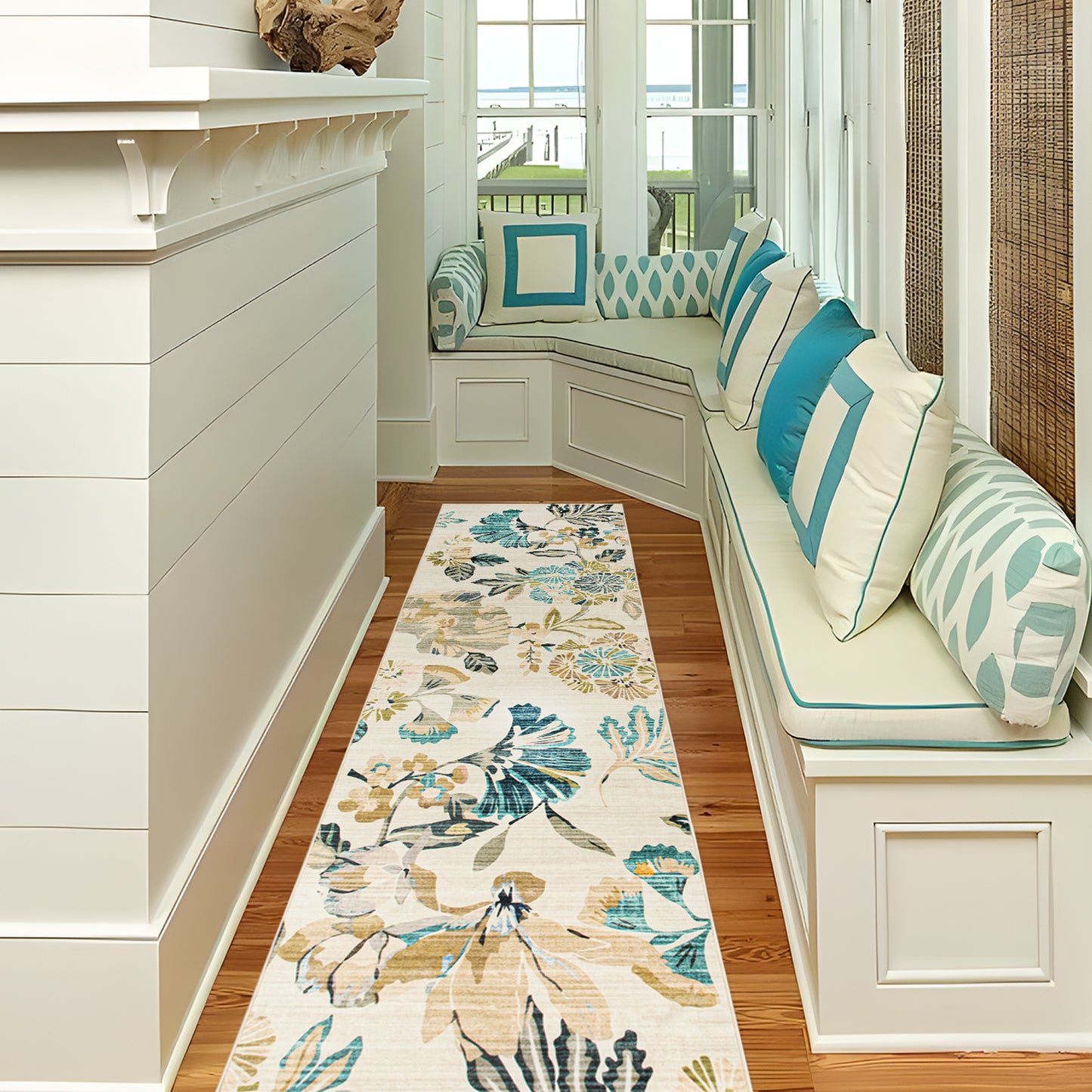 Machine Washable Rug - Retro Flora