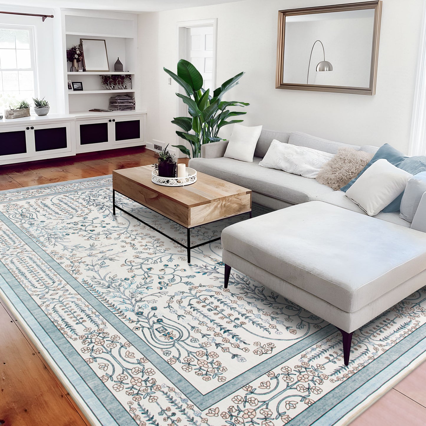 Machine Washable Rug - Vintage Vine
