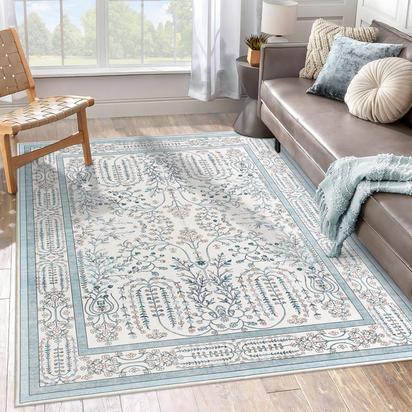 Machine Washable Rug - Vintage Vine