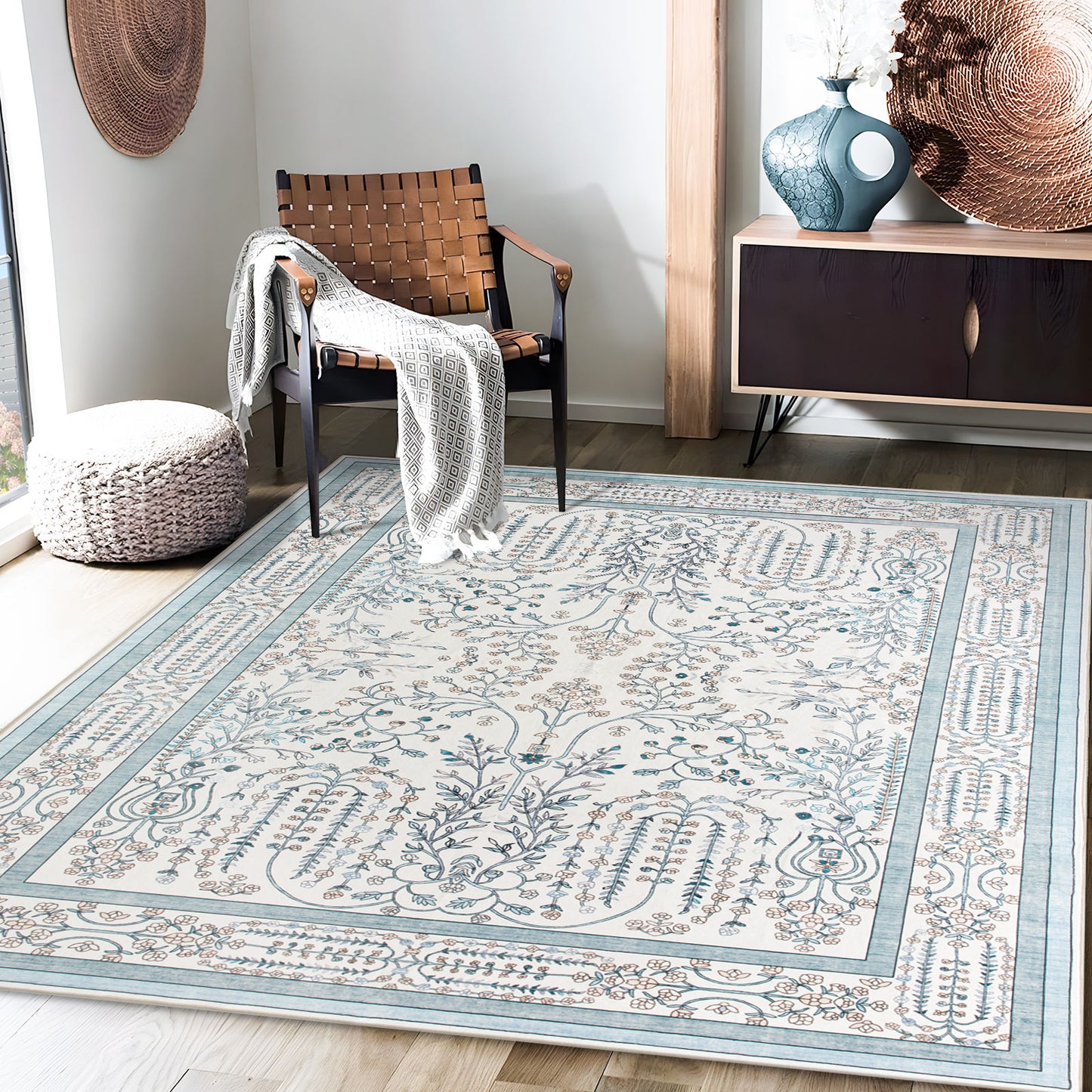 Machine Washable Rug - Vintage Vine