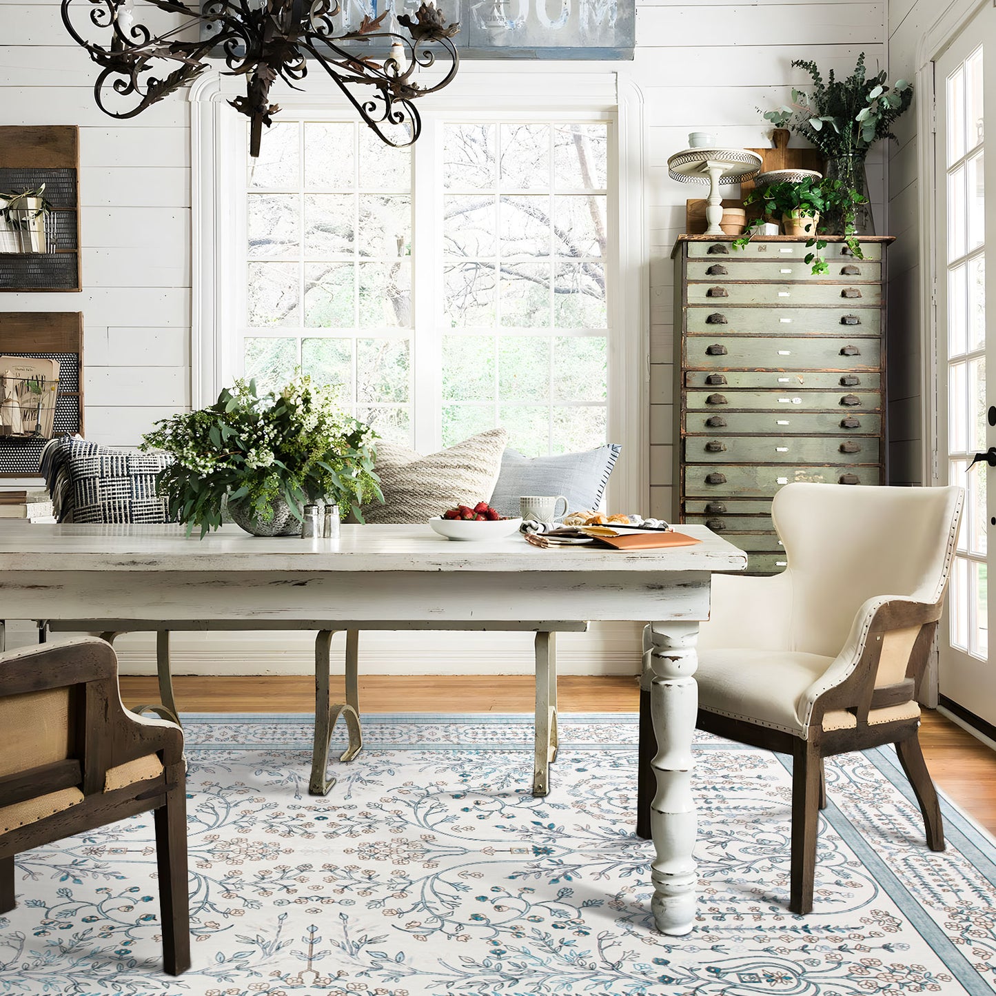 Machine Washable Rug - Vintage Vine
