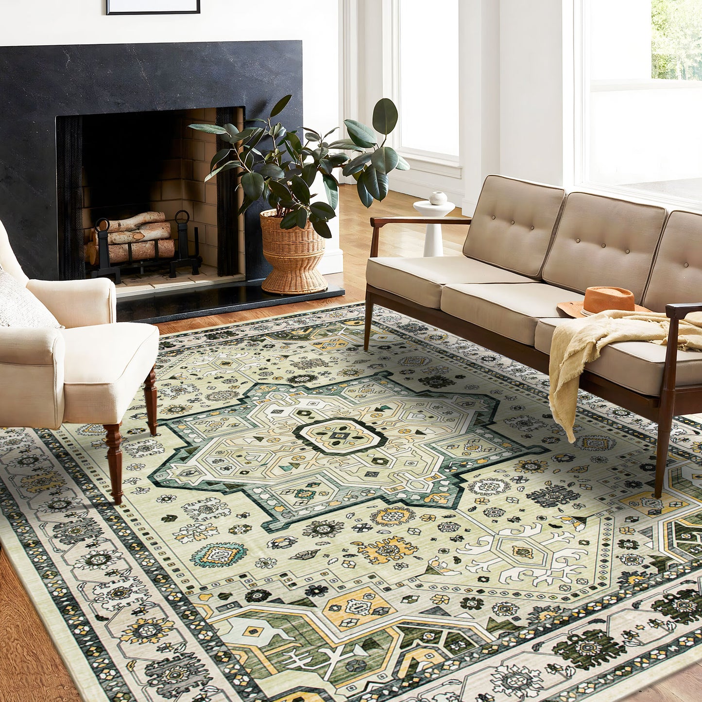 Machine Washable Rug - Golden Sage - New Release Due November 2025