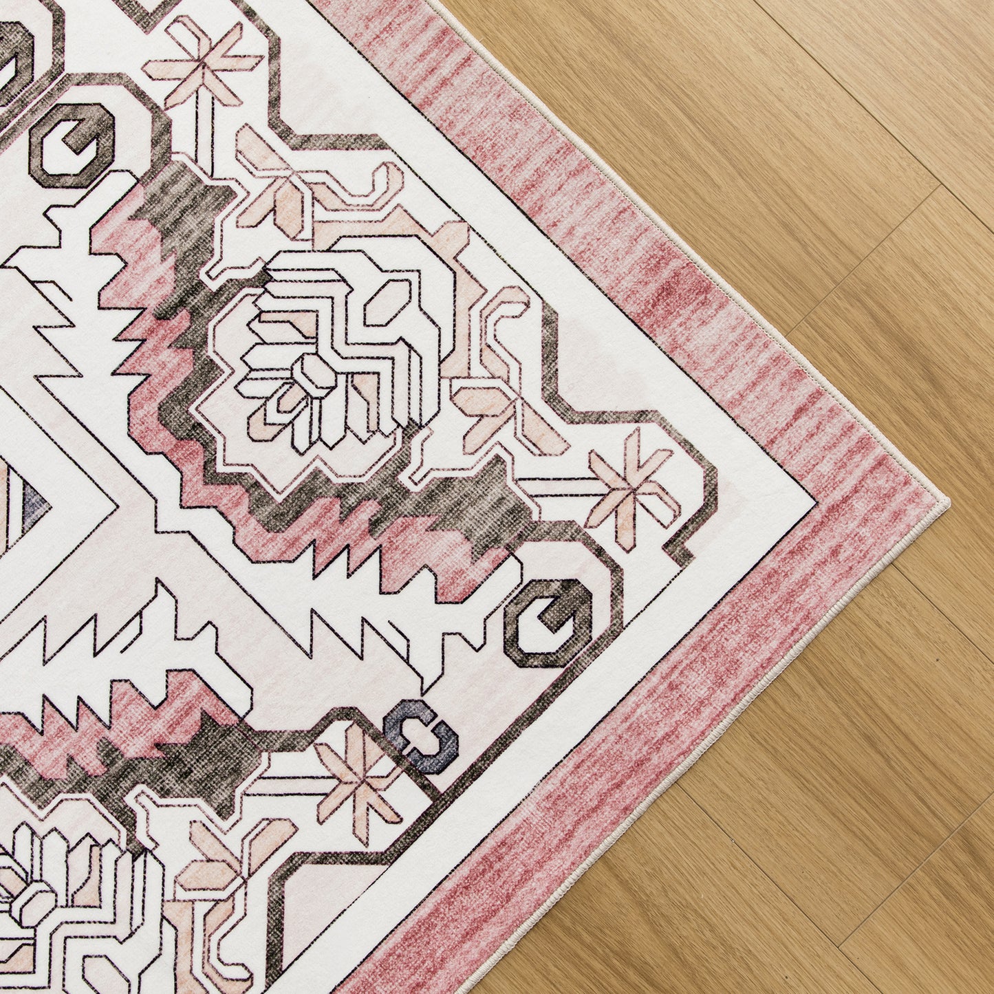 Machine Washable Rug - Vintage Rose