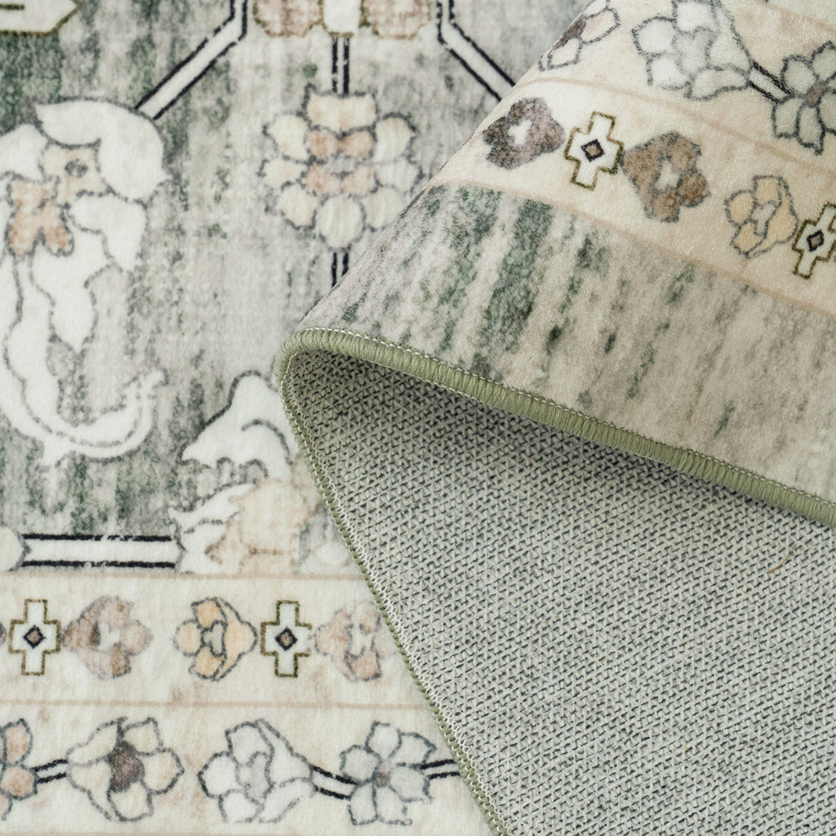 Machine Washable Rug - Vintage Sage
