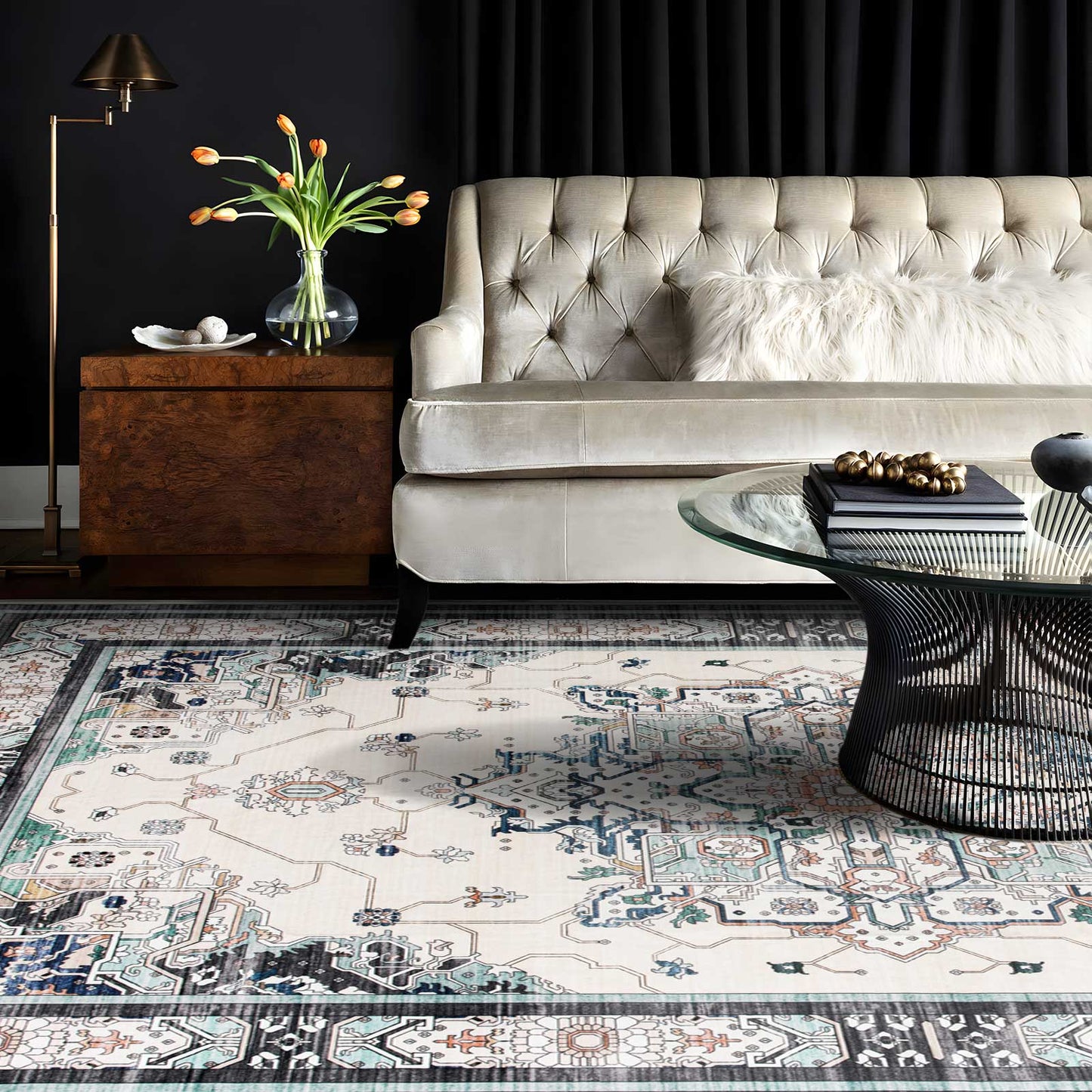 Machine Washable Rug - Vintage Mist