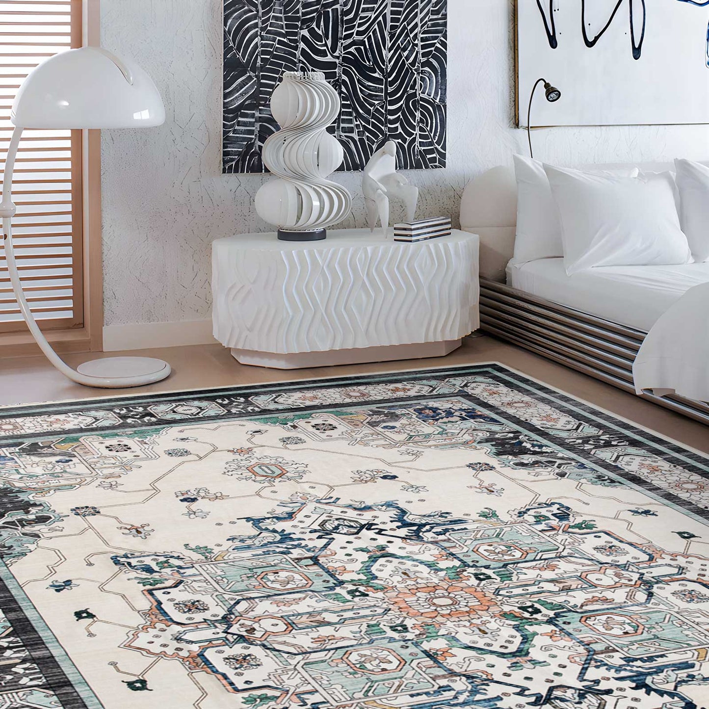 Machine Washable Rug - Vintage Mist