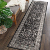 Machine Washable Rug - Dark Brown