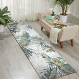 Machine Washable Rug - Tropical Leaves