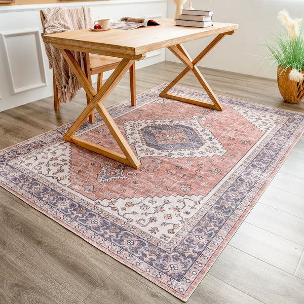 Machine Washable Rug - Boho Brown