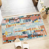 Machine Washable Rug - Abstract Rainbow