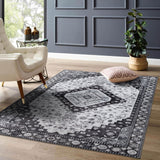 Machine Washable Rug - Charcoal Grey