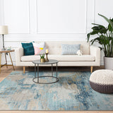 Machine Washable Rug - Teal Blue