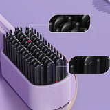 Rechargeable Cordless Hair Straightener Brush