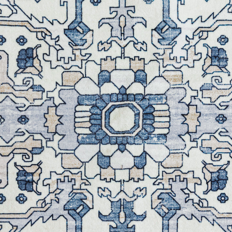 Machine Washable Rug - Coastal Blue