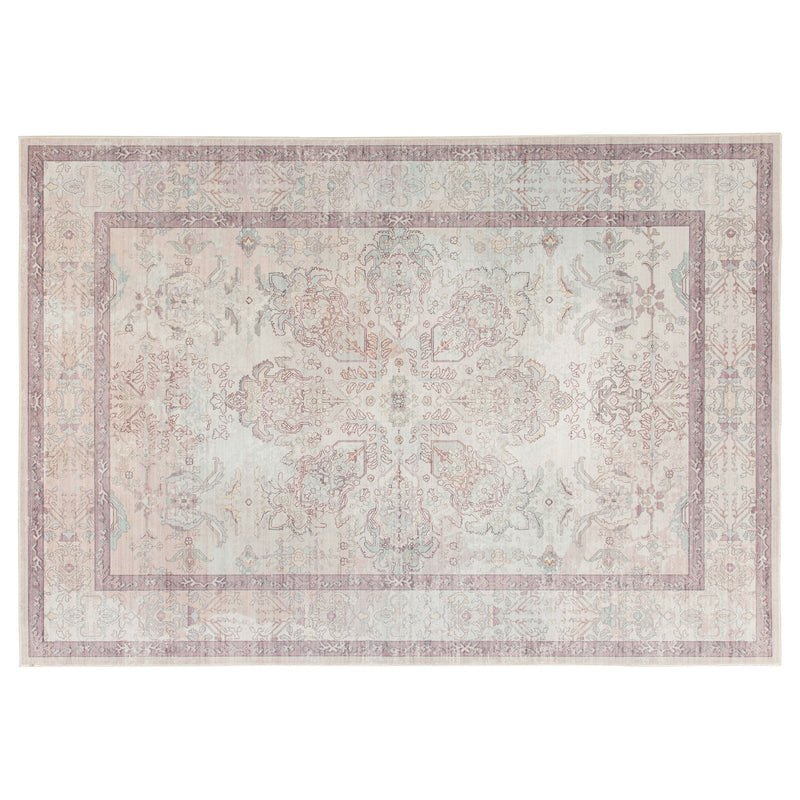 Machine Washable Rug - Soft Rose