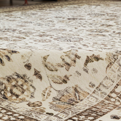 Machine Washable Rug - Modern Beige