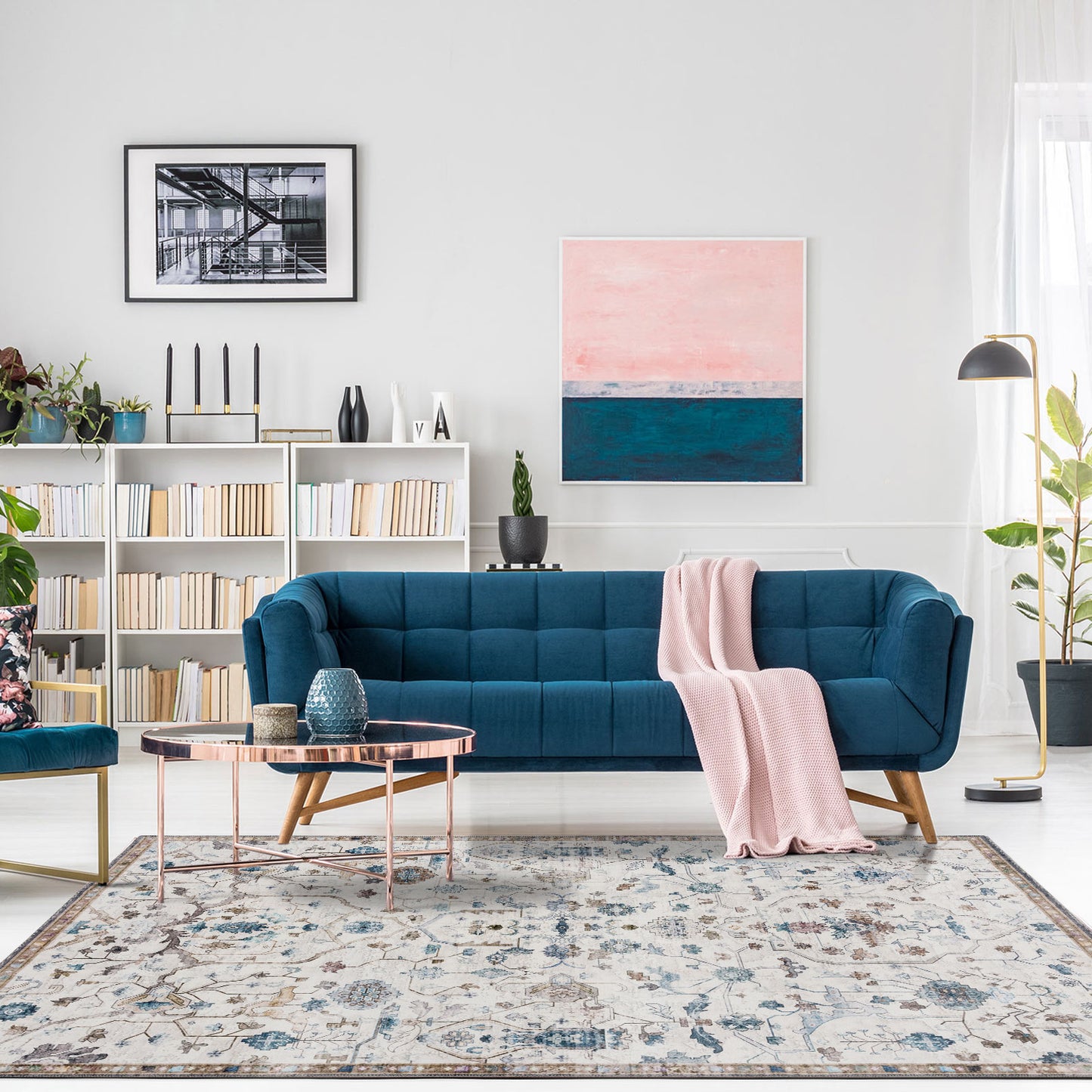 Machine Washable Rug - Oak & Sky