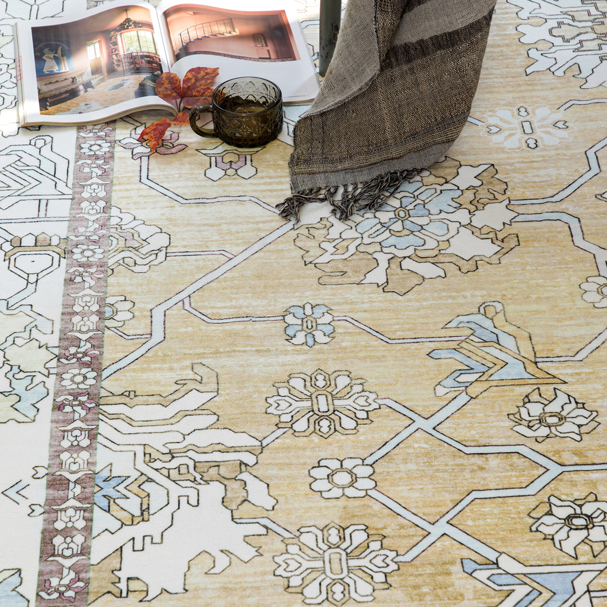 Machine Washable Rug - Isla Gold