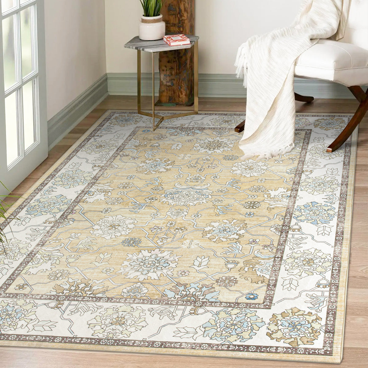 Machine Washable Rug - Isla Gold