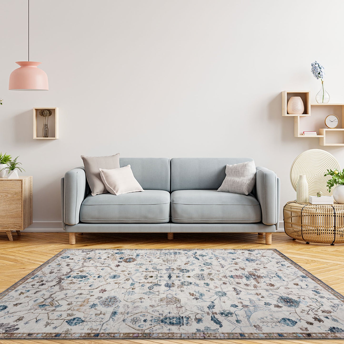 Machine Washable Rug - Oak & Sky