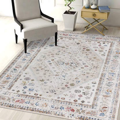 Machine Washable Rug - Faded Beige