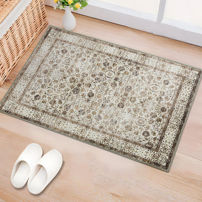 Machine Washable Rug - Modern Beige