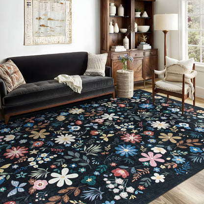 Machine Washable Rug - Enchanted Bloom