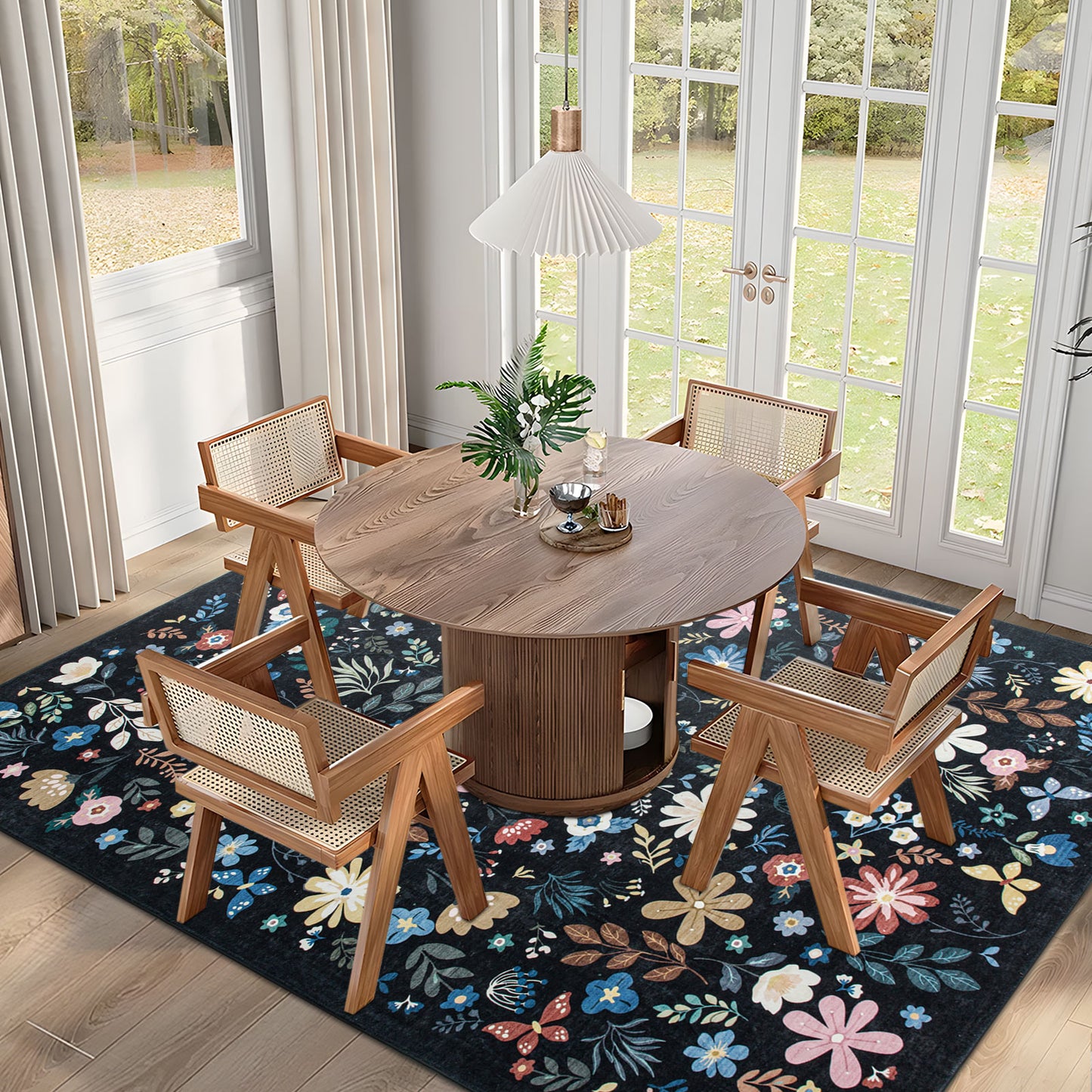 Machine Washable Rug - Enchanted Bloom