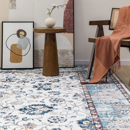 Machine Washable Rug - Blue Mist
