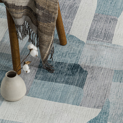 Machine Washable Rug - Abstract Celeste
