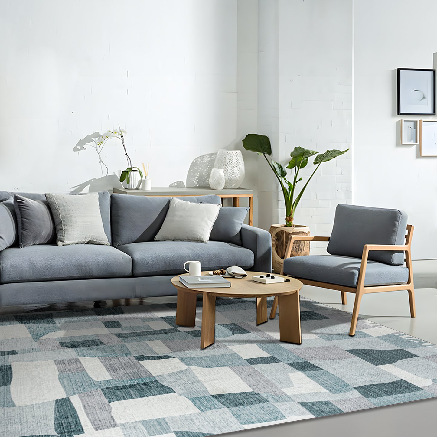 Machine Washable Rug - Abstract Celeste